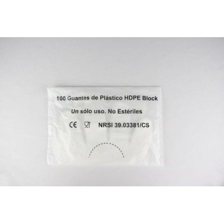 Guantes de Polietileno Desechables | Bolsa 100 Unidades