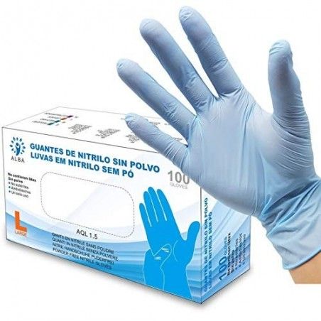 Guantes Nitrilo Azul Sin Polvo 1000ud | Fisioterapia