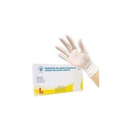 GUANTES DE LATEX SIN POLVO
