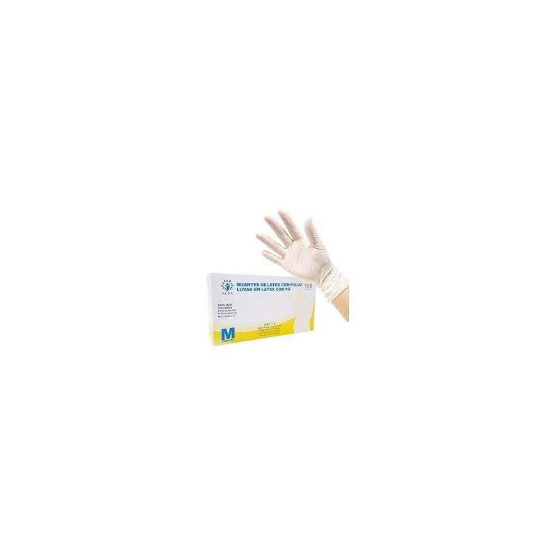 GUANTES DE LATEX CON POLVO