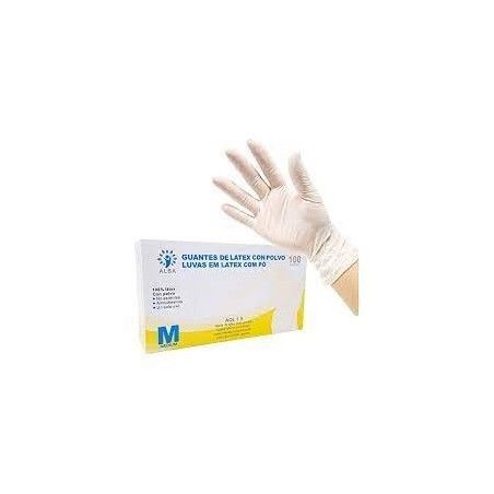 GUANTES DE LATEX CON POLVO