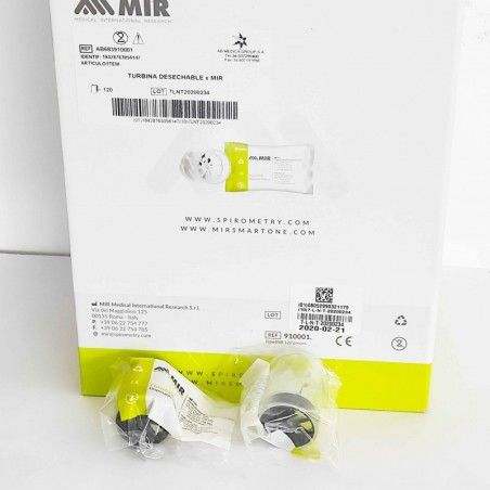 Turbina FlowMir Sin Boquilla Espirometría | Caja 120ud